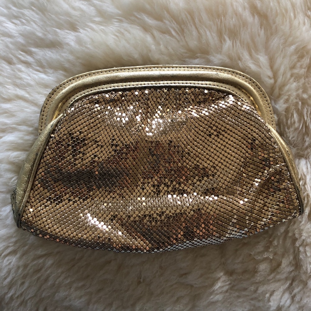 Vintage Whiting & Davis Gold clutch